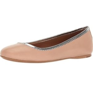 Coach Nude and Silver Flats